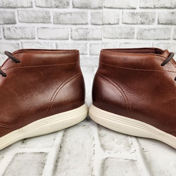 Cole Haan Grand Tour Men's Size 11 M Brown Leather Casual Comfort Chukka Boots - Picture 4 of 11